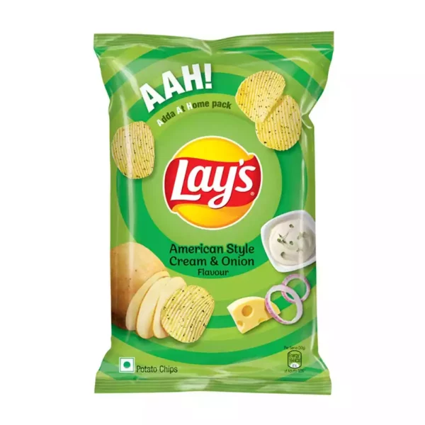 Lays Potato Chips Cream & Onion